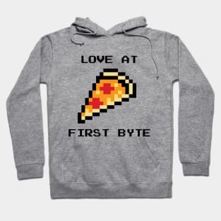 Love At First Byte Pizza Hoodie